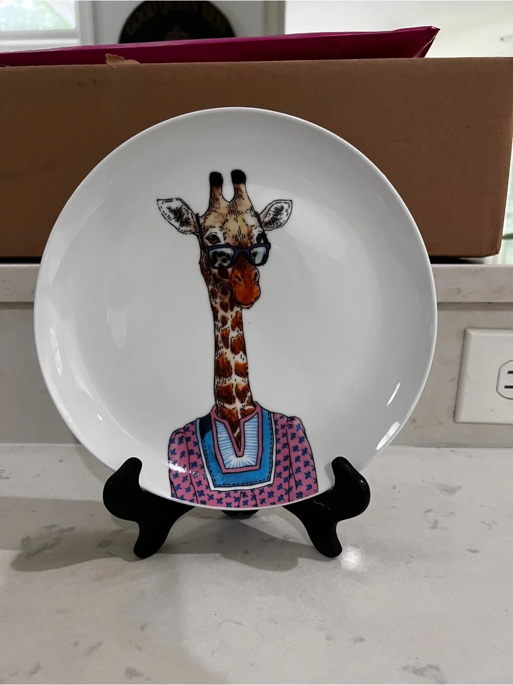 West Elm Dapper Animal Giraffe salad Plate